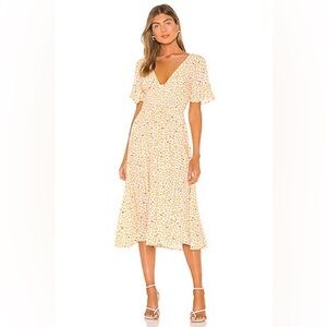 Free People In Full Bloom Smocked Waist Midi Dress